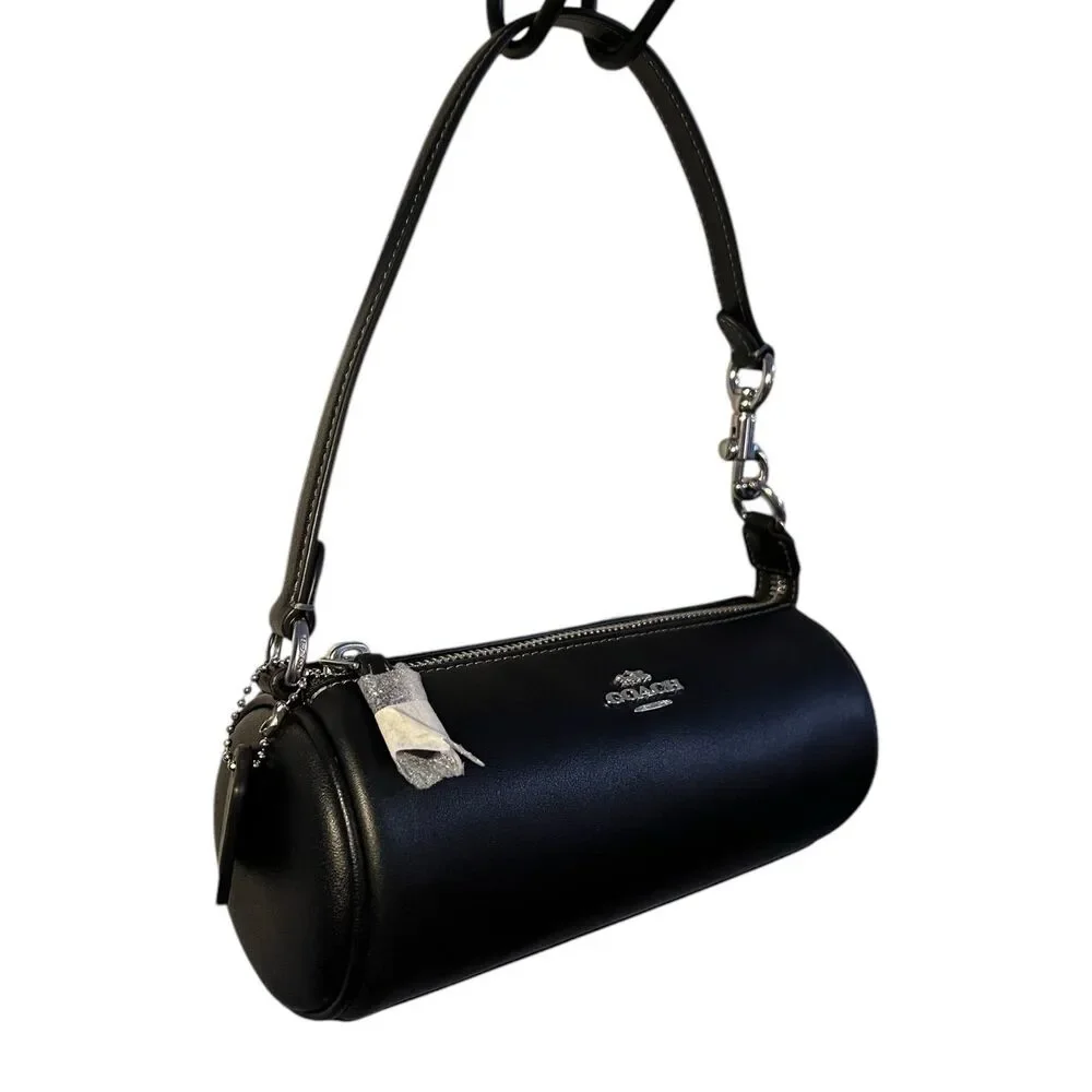 COACH Nolita Barrel Bag Black Leather